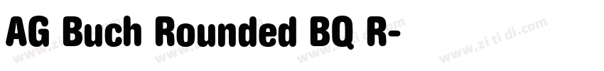 AG Buch Rounded BQ R字体转换